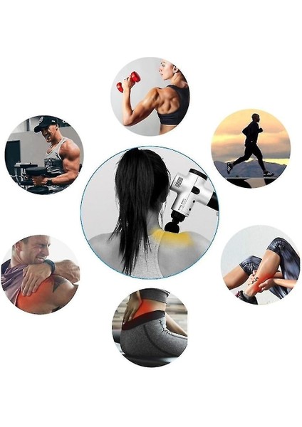 4 Kafa, 6 Dişliler Elektrikli Kas Masaj Tabancası (Mavi) (Yurt Dışından) fiyatları