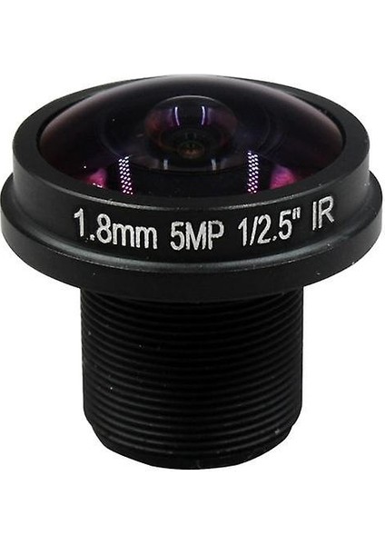 Hd Fisheye Cctv Lens 5mp 1.8mm M12 * 0.5 Dağı 1/25 F2.0 Video Gözetim Kamerası Için 180 Derece (Yurt Dışından)