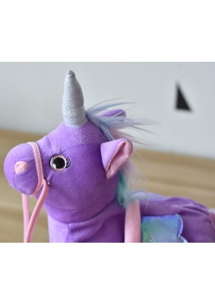 Sihirli Yürüyüş Unicorn Peluş Oyuncak - Mor (Yurt Dışından)