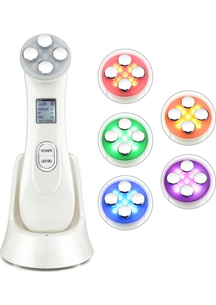 5in1 Ems Rf Radyo Frekans Makinesi Mezoterapi Elektroporasyon Yüz Güzellik LED Foton Yüz Cilt Gençleştirme Sökücü Kırışıklık | Radyo Frekansı | Cilt Bakımı Şefifacial Bakım fırsatları