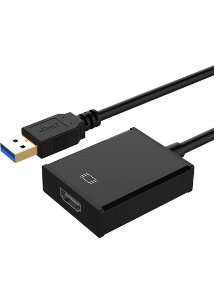 Hd 1080 P USB 3.0 HDMI Adaptörü Harici Grafik Kartı Ses Video Dönüştürücü Kablo Desteği Windows Xp Vista Win7 / 8 Altın Kaplama | HDMI Kabloları (Yurt Dışından)