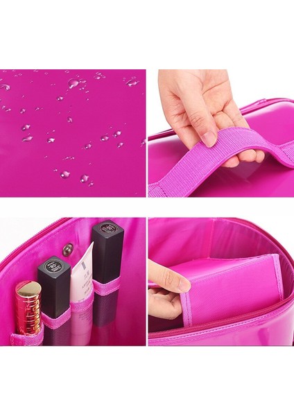 Kadın Omuz Kozmetik Durumda Profesyonel Makyaj Kutusu Güzellik Dövmeler Nail Art Aracı Oje Depolama Organizatör Büyük Yıkama Çantası | Kozmetik Çanta ve davalar (Yurt Dışından) fırsatları