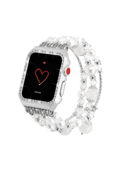 Elastik Takı Band Için Apple Izle Bilezik Correa Metal Kadınlar Diamond Kılıf IWatch Uyumlu Serisi | Bantlar