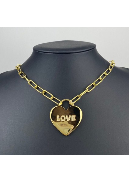 Moda Gerçek 925 Ayar Gümüş Aşk Kalp Kolye Locket Zincir Kolye Mikro Zirkonya Taşlar Kadınlar Güzel Marka Takı | Zincir Kolyeler