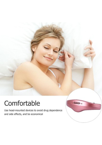1 Takım Akıllı Uyku Enstrüman Uyku Ses Cihazı Kablosuz Kafa Masajı (Pembe) modelleri