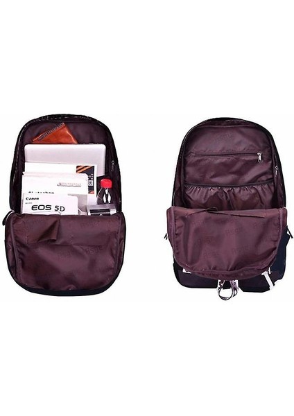 Ergonomik Unisex Naylon Su Geçirmez Okul Çantaları (Siyah)(Yurt Dışından)