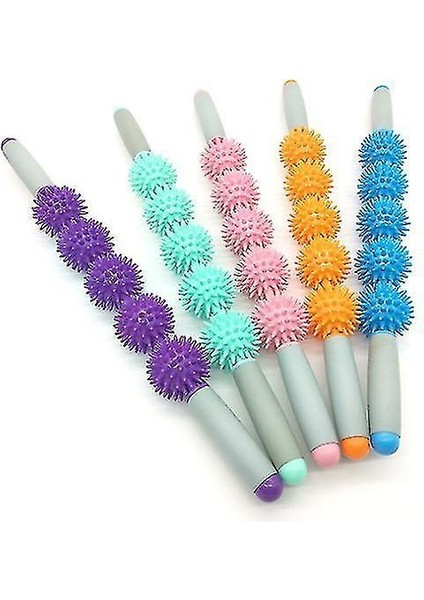 Arka ve Boyun Masajı, Masaj Çubuğu Kirpi Topu, Gevşeyin Kas Spor Egzersiz Rulo, Yoga fırsatları