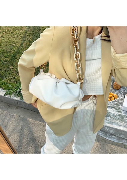 Kadınlar Için Çanta Bulut Çanta Yumuşak Deri Hobos Çanta Tek Omuz Çanta Kadınlar Crossbody Çanta Lüks Çanta ve Çanta Gün Kavramalar | Kozmetik Çanta ve davalar (Yurt Dışından) modelleri
