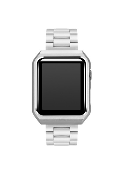 Paslanmaz Çelik Kayış + Kılıf Apple Watch Uyumlu Band Metal Bilezik Tampon Çerçeve Kapak Için IWatch Uyumlu Bant | Watch Uyumlu Bands fiyatları