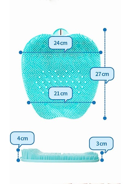 Hamile Ayaklar Yıkama Mat Masaj Ölü Cilt Temizleme Exfoliator Pad Yıkama Ev Masaj Ayak Mat Exfoliator Masaj Dayanıklı Aracı | Ayak Bakım Aracı (Yurt Dışından)