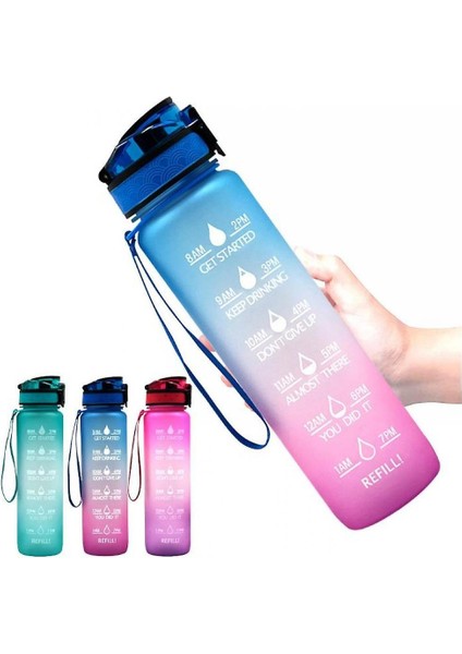 Degrade Buzlu Seyahat Kupası 1000ML Uzay Kupası Büyük Kapasiteli (Yellowblue) fiyatları