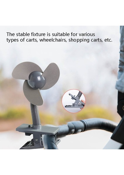 Taşınabilir Bebek Fan 360 Derece Klip Mini Fan (Blue Eva) (Yurt Dışından) modelleri