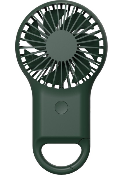 El Tipi Cep Mini Küçük Fan Taşınabilir Şarj Dış USB Fan 7 Renk Işığı (Ordu Green) (Yurt Dışından)