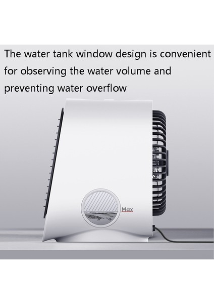 Masaüstü Soğutma Fanı USB Taşınabilir Ofis Soğuk Klima Fanı, Renk: M201 Sky White (Yurt Dışından) modelleri