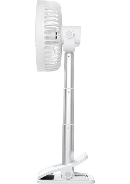 Çok Fonksiyonlu Ayarlanabilir USB Şarj Klibi Masaüstü Elektrikli Fan, 4 Hız Kontrolü (Siyah) (Yurt Dışından)