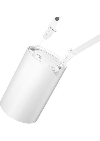 N1 Mini Taşınabilir USB Yapraksız Asma Boyun Fanı (Beyaz) (Yurt Dışından)