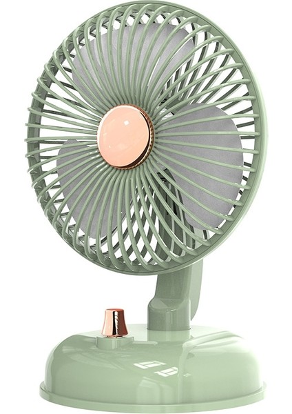 F10 Taşınabilir Sessiz Masaüstü Retro Hareketli Kafa USB Fan (Bean Green) (Yurt Dışından)