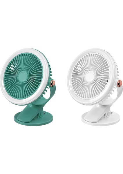WT-F18 Masaüstü Taşınabilir Klip Fan Ring Light (Beyaz) (Yurt Dışından) fiyatları