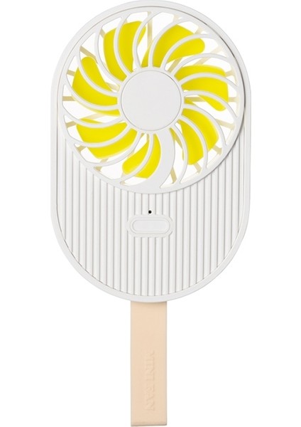 Dondurma Şekli USB Şarj El Fan (Beyaz) (Yurt Dışından)