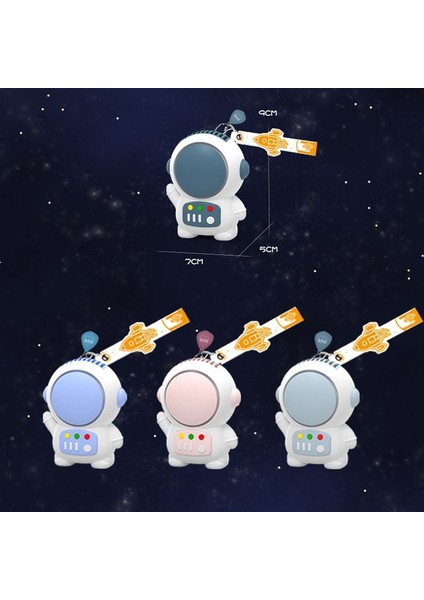 6052 USB Şarj Mini Astronot Şekli Bladeless Fan (Mor) (Yurt Dışından)