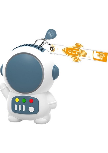 6052 USB Şarj Mini Astronot Şekli Bladeless Fan (Mavi) (Yurt Dışından)