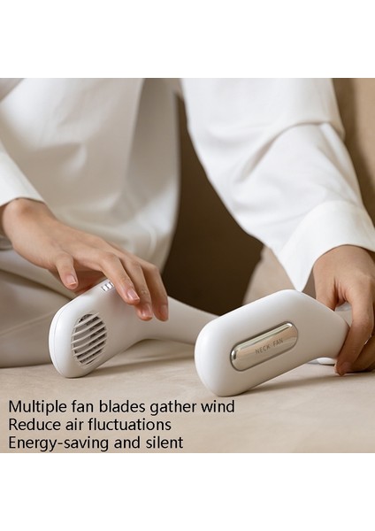Asma Boyun Küçük Fan USB Taşınabilir Spor Açık Hava Şarj Fanı (Beyaz) (Yurt Dışından) fırsatları