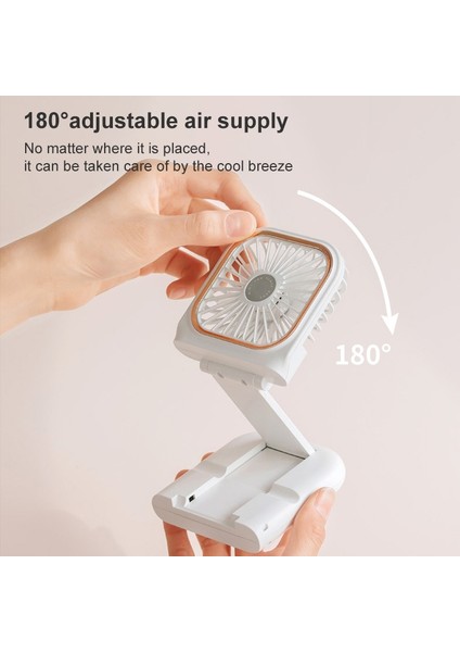 F30 Elektrapan Elde Taşınma Fan Taşınabilir Masaüstü Katlanır Sessiz USB Asma Boyun Fan, Yükseltilmiş Versiyon (Yeşil) (Yurt Dışından)