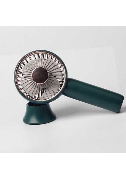 D303 Çok Işlevli Ayarlanabilir USB Şarj Masaüstü Masaüstü Mini Elektrik Fan, 3 Hız Kontrolü (Yeşil) (Yurt Dışından)