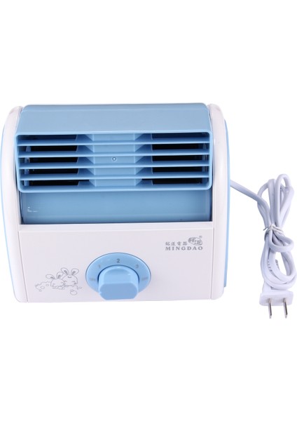 30W Türbin Blade Mini Masaüstü Sessiz Fan (Mavi) (Yurt Dışından)