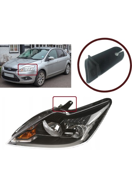 Otomotiv BHL542 Ford Focus Mk2 2.5 2008-2011 Makyajlı Kasa Için Sol Ön Far Ayağı Tamir Takımı 8M5113W030DE fiyatları