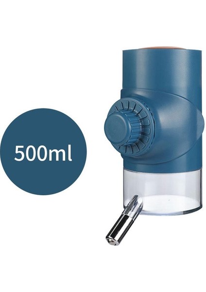 Pet Waterer Balo Besleyici Asma Köpek Sucu Asma Kafe Evcil Su Kupası 500ML (Mavi) Mavi (Yurt Dışından)