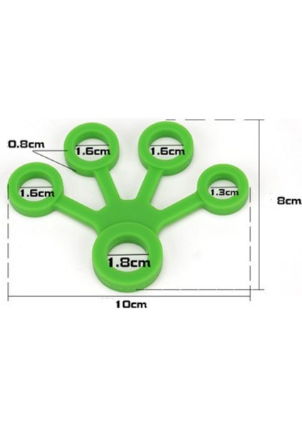 3 Adet Sektörü Parmak Tutucu El Kavrama Parmak Genişletici Egzersiz Parmak Direnç Bant | El Sapları (Sektör Işığıgreen) (Yurt Dışından)