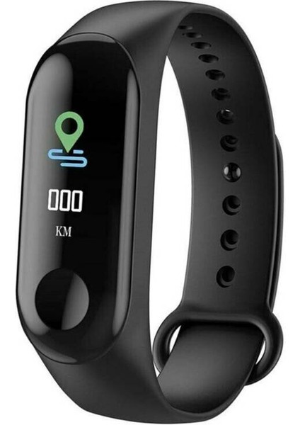 (Siyah) Bluetooth Akıllı Izle Kalp Hızı Kan Basıncı Spor Fitbit Spor Tracker (Yurt Dışından)