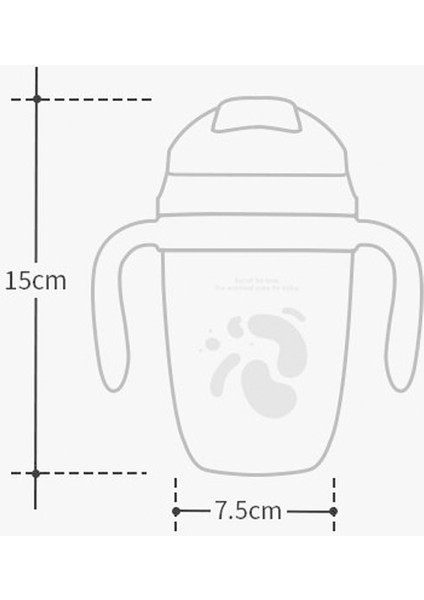 Bebek Besleme Şişesi Yenidoğan Süt Şişeleri Çocuklar Su Kupası ile Sling Karikatür Taşınabilir Sızdırmaz 3in1 Çocuk Drinker Bardaklar | Kupalar (Pembe) fiyatları