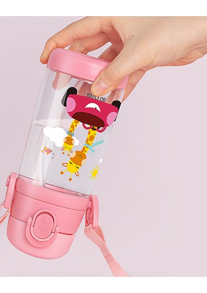 480ML Çocuklar Su Kupası Yaratıcı Karikatür Hayvan Bebek Besleme Bardakları Payet Sızdırmaz Su Şişeleri Açık Taşınabilir Çocuk Bardakları | Kupalar (Pembe) modelleri