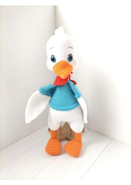 Yaramaz Kaz Amigurumi Organik Oyuncak