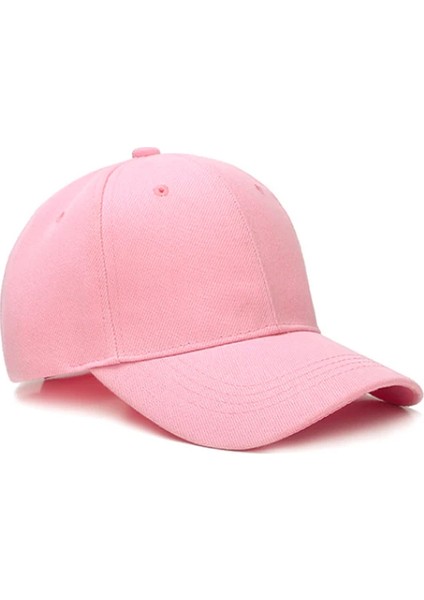 Pembe Unisex Basic Düz Kep Şapka