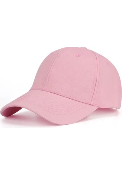 Pembe Unisex Basic Düz Kep Şapka