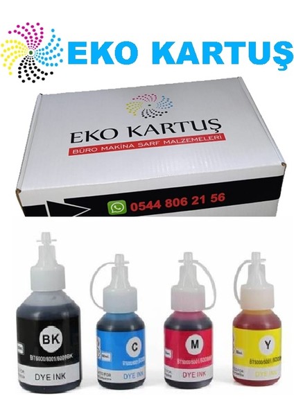 Brother DCP-T510W 4 Renk Muadil Mürekkep, fiyatları