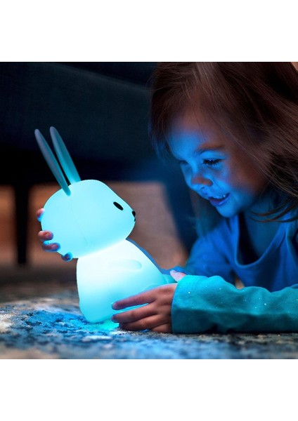 LED Çocuk Gece Lambası Infantil Nacht Lamba Yatak Odası Lamba Dokunmatik Sensörü Dekor Çocuklar İçin Sevimli Hediye (Yurt Dışından)