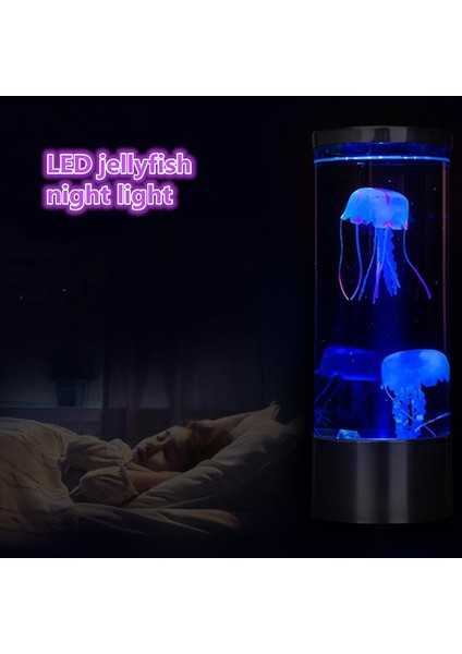 USB G3 Jellyfish Mood Masası Başucu Lambası Fantasy Akvaryum Hipnotik Renk Değiştirme Çocuklar LED Gece Lambası Ev Dekorasyonu (Yurt Dışından)
