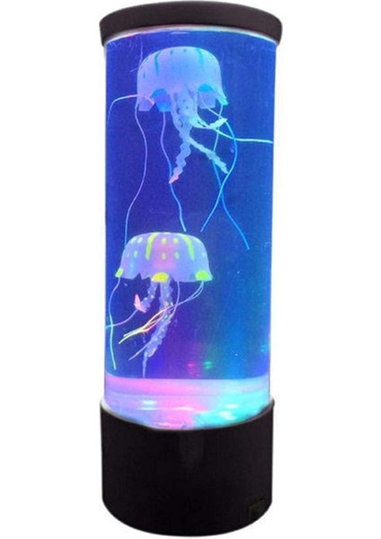 Akvaryum Tankı Gece Lambası USB Denizanası Lav Lambası Renk Değiştirme ile (Yurt Dışından)