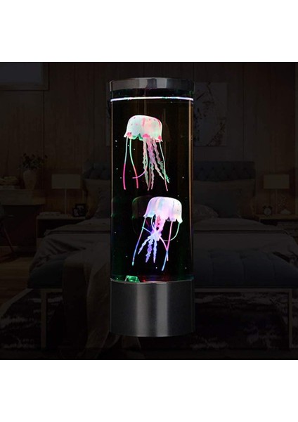 Akvaryum Tankı Gece Lambası USB Denizanası Lav Lambası Renk Değiştirme ile (Yurt Dışından)