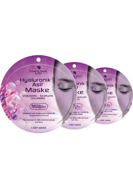 Hyaluronik Asit Maske 3'lü