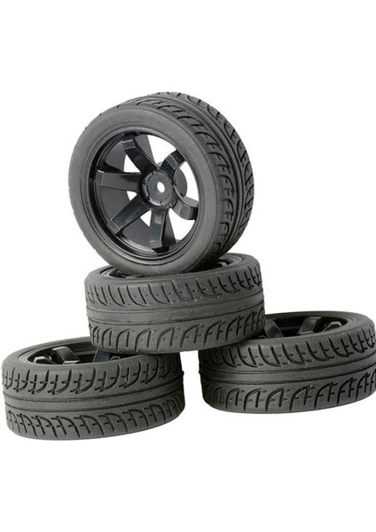 Rc Araba Lastikleri 1/16 1/12 1/14 Lastikler Için Wltoys Için Tekerlekler Yol Araç Kamyonu Siyah (Yurt Dışından)