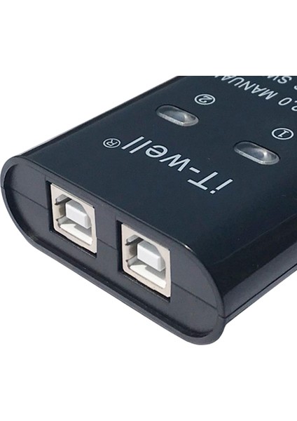 Kararlı Şanzıman USB 2.0 Manuel Paylaşım Anahtarı Ayırıcı Dönüştürücü Hub Siyah (Yurt Dışından) indirimleri