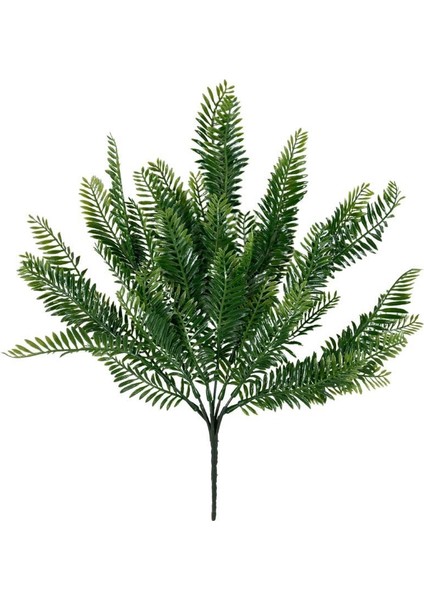 Yapay Çiçek Canlı Yeşil Fern Demet Garnitür Aradal Dekoratif Yapay Bitki