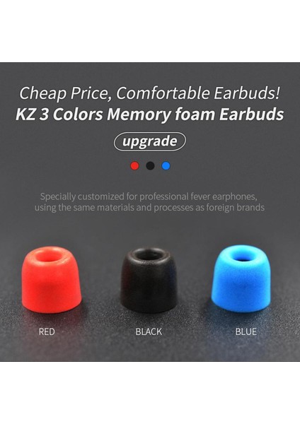 3paır Evrensel Yumuşak Köpük Kulak Yastığı Yastık Kulak Kulak Tomurcukları Kara Kulak Tomurcukları Siyah (Yurt Dışından) fırsatları