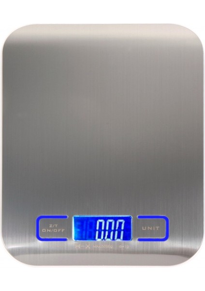Dijital Çok Fonksiyonlu Gıda Mutfak Ölçeği, Paslanmaz Çelik, LCD Ekranlı 11LB 5kg Paslanmaz Çelik (Yurt Dışından)