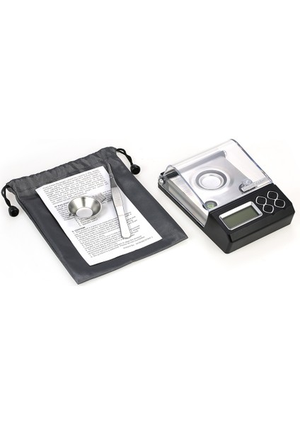 50G Dijital 0.001G Elektronik Denge Toz Milligram Ölçekli Altın Takı Kalibrasyonu Komutası Tocuezer + Pan | Taradan Ölçme (Yurt Dışından) fırsatları